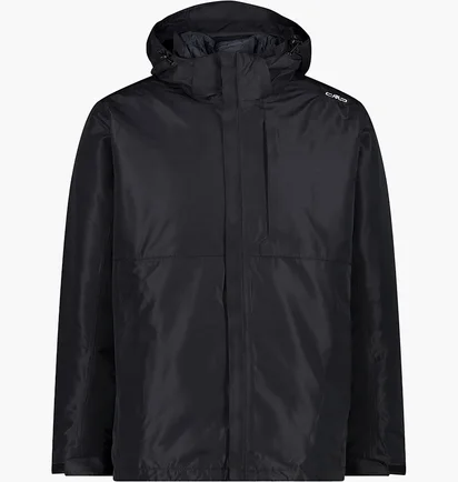 Куртка мужская CMP Jacket Zip Hood Detachable Black 33Z1577D-U901