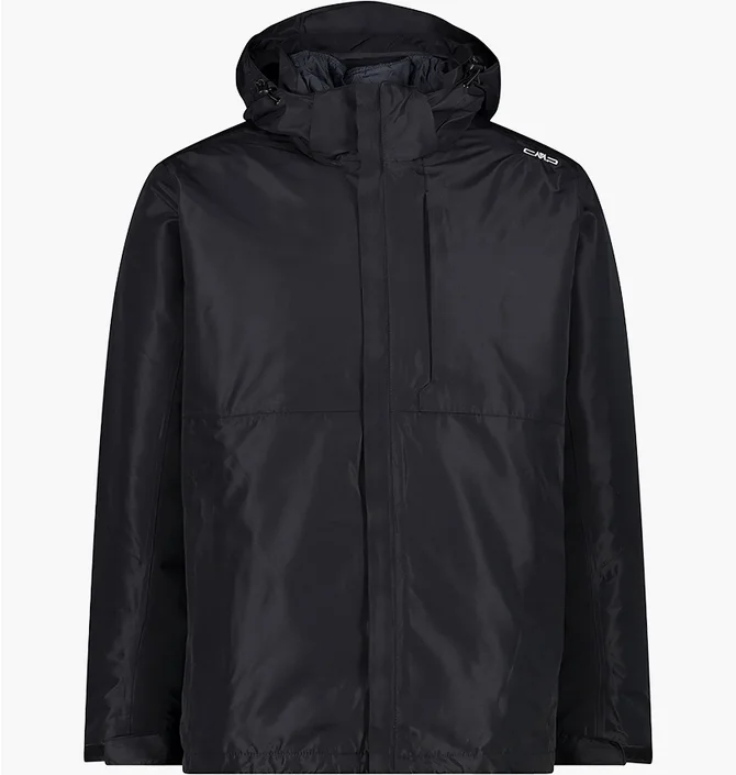 Куртка мужская CMP Jacket Zip Hood Detachable Black 33Z1577D-U901