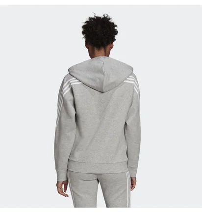 Толстовка женская Adidas Sportswear Future Icons 3-Stripes Hooded Track Top Grey H57289