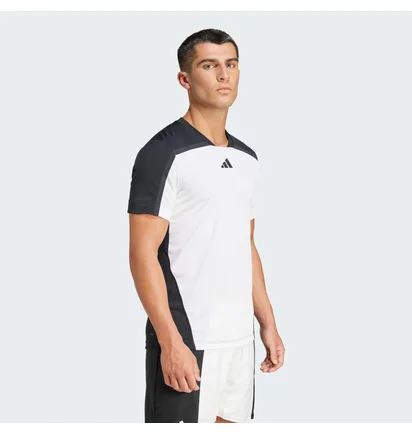Футболка чоловіча Adidas Tennis Heat.Rdy Pro Freelift T-Shirt White/Black IS8967