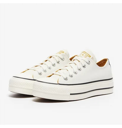 Кеды женские Converse Chuck Taylor All Star Lift Platform Denim Fashion White A03829C
