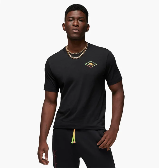 Футболка мужская Air Jordan Flight Mvp Barbed Wire Graphic T-Shirt Black Dv1443-010