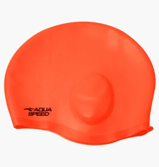 Шапочка для плавания Aqua speed Ear Cap Comfort 9896 Orange 289-75