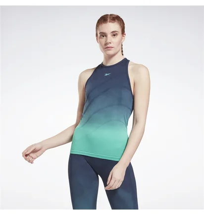 Майка женская Reebok United By Fitness Seamless Tank Top Turquoise Gr9036