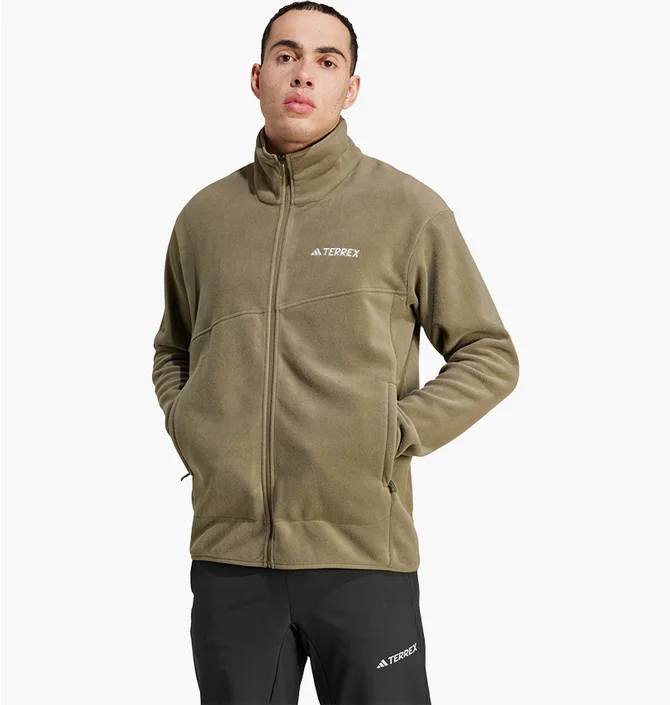 ᐉ Олимпийка мужская Adidas Terrex Multi Full-Zip Fleece Olive