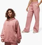 Спортивный костюм женский Air Jordan Flight Fleece Pullover Hoodie Pink FB5110-618__FD7224-618