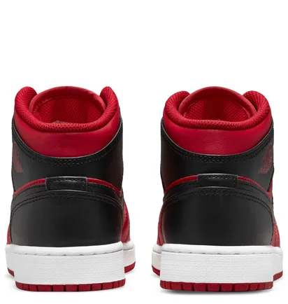 Кроссовки детские Air Jordan 1 Mid Gs Red/Black 554725-660