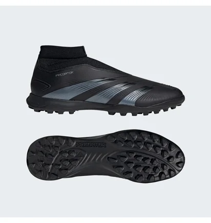 Сороконожки унисекс Adidas Predator 24 League Laceless Turf Boots Black IG7716