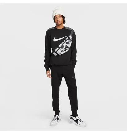 Свитшот мужской Nike M Nsw Sp Flc Crew Bb Black FN0245-010
