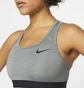 Топ женский Nike Womens Medium-Support Non-Padded Sports Bra Grey Bv3900-084