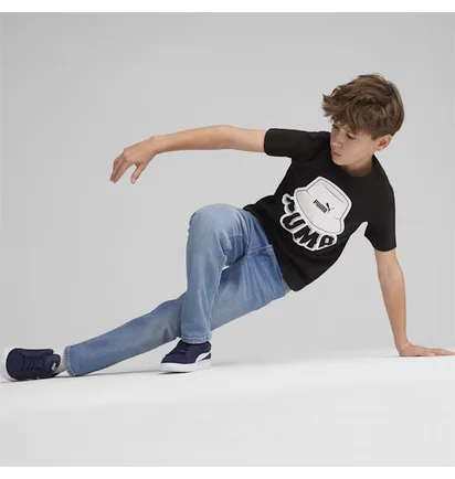 Футболка детская Puma Ess+ Mid 90S Graphic Tee Black 679720-01