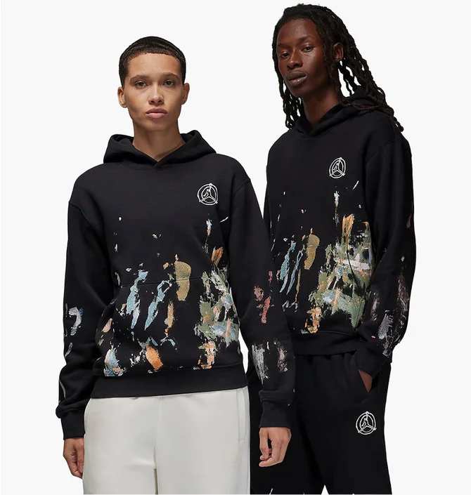 Худи унисекс Air Jordan Artist Series By Jammie Holmes Fleece Pullover Hoodie Black FD7393-010