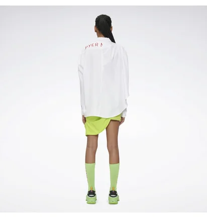 Рубашка унисекс Reebok Pyer Moss Draped Button-Down Shirt White He8136