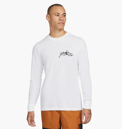 Лонгслив мужской Air Jordan Mens Long-Sleeve T-Shirt White DJ1740-100