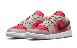 Кроссовки женские Air Jordan 1 Low Grey/Pink DC0774-060