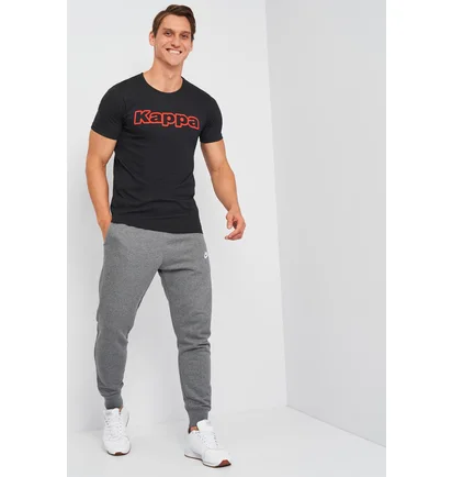 Футболка мужская Kappa Mezza Manica Girocollo Con Stampa Logo Pet Black K1335-NERO