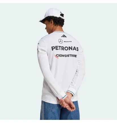 Лонгслив мужской Adidas Mercedes - Amg Petronas Formula One Team Driver Authentic White JX5797