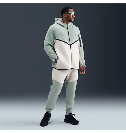 Толстовка мужская Nike Tech Fleece Fz Wr Olive/White HV0949-020