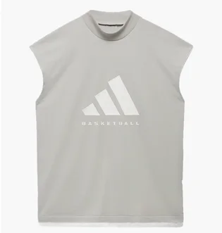 Майка унисекс Adidas Basketball Sleeveless Tee Grey Ia3445