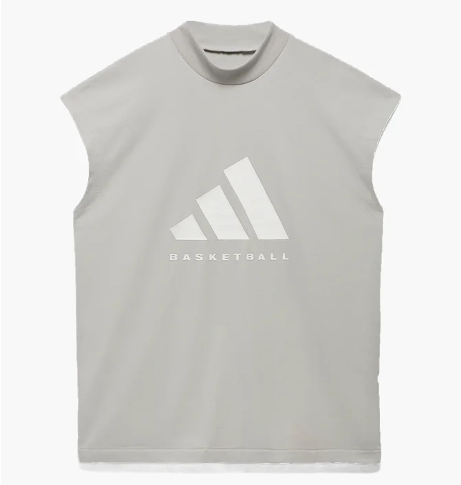 Майка унісекс Adidas Basketball Sleeveless Tee Grey Ia3445
