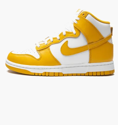 Кроссовки женские Nike Dunk High Wmns White/Yellow DD1869-106