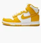 Кроссовки женские Nike Dunk High Wmns White/Yellow DD1869-106