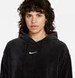 Худи женское Nike Sportswear WomenS Velour Cropped Pullover Hoodie Black DQ5927-010