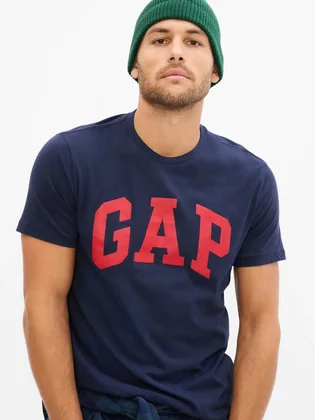Футболка мужская Gap V-Basic Logo T Blue 550338-04