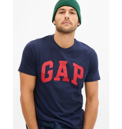 Футболка мужская Gap V-Basic Logo T Blue 550338-04