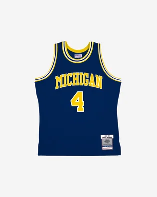 Майка унисекс Mitchell & Ness Michigan State Chris Webber 1991 Swingman Jersey Blue SMJY4437-UMI91CWEASBL