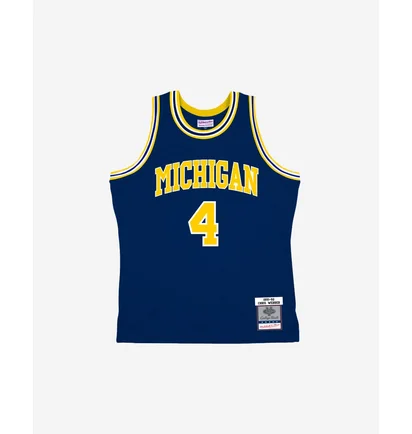 Майка унисекс Mitchell & Ness Michigan State Chris Webber 1991 Swingman Jersey Blue SMJY4437-UMI91CWEASBL