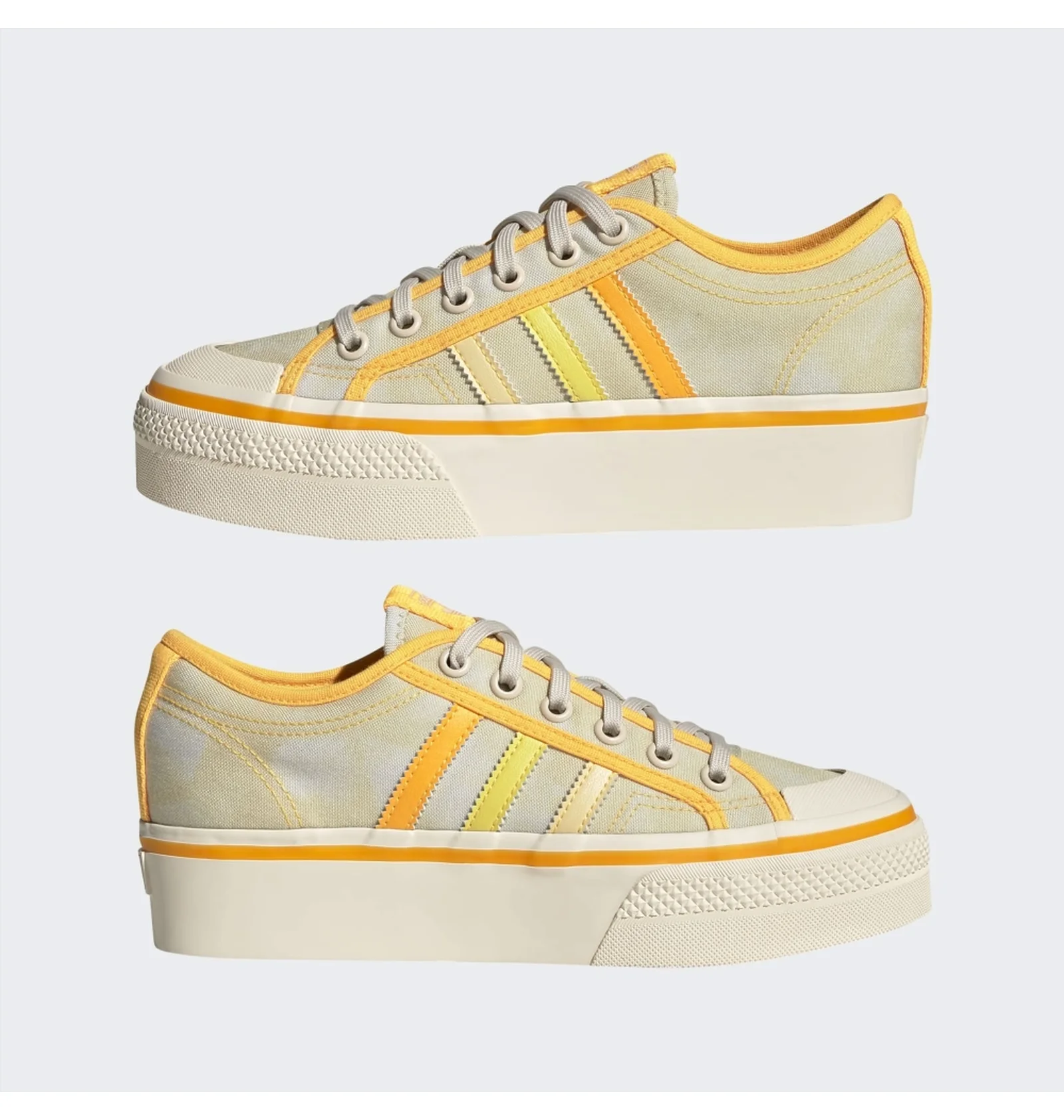 ᐉ Кроссовки женские Adidas Nizza Platform Shoes Yellow Gx4607