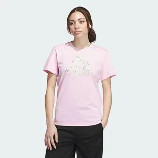 Футболка женская Adidas Floral Badge Of Sport Graphic Pink IZ4224