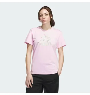 Футболка женская Adidas Floral Badge Of Sport Graphic Pink IZ4224