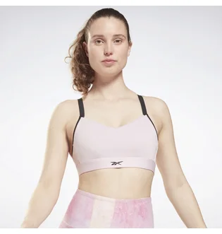 Топ женский Reebok Lux Strappy Medium-Impact Sports Bra Pink Gu5860