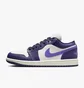 Кросівки жіночі Air Jordan 1 Low WomenS Shoes White/Violet DC0774-502