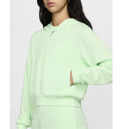 Толстовка жіноча Nike Sportswear Chill Terry Loose Full-Zip French Terry Hoodie Green FN2415-376