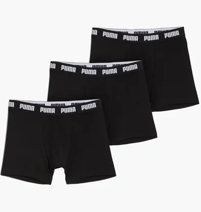 Труси чоловічі Puma Everyday Boxer Black (3 шт) 938327-01
