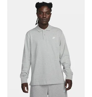 Кофта мужская Nike Club Longsleeve-Polo Grey FQ3417-063