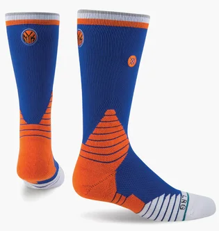 Носки унисекс Stance Nba New York Knicks Logo Crew Basketball Socks Blue/Orange (1 пара) M559C5LCKN-BLU