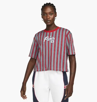 Футболка женская Nike Paris Saint-Germain Red/Grey Dm4998-090