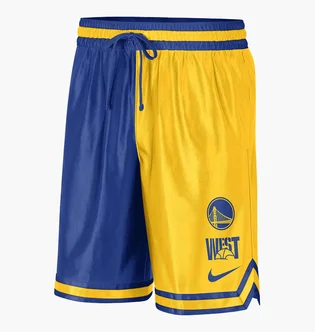 Шорты мужские Nike Golden State Warriors Courtside Blue/Yellow Dr9360-728