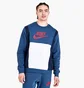 Свитшот унисекс Nike Sportswear Hybrid Fleece Crewneck Sweatshirt Blue Do7230-410