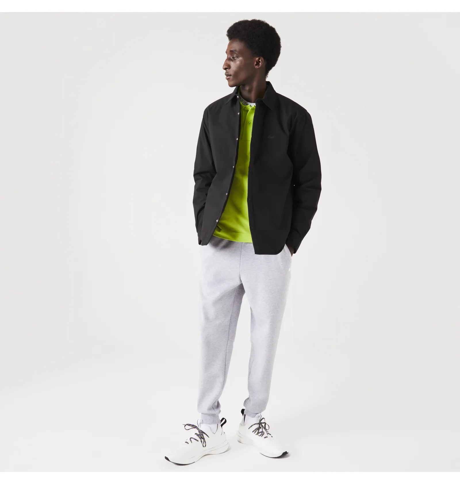 ᐉ Сорочка чоловіча Lacoste Water-Resistant Overshirt Black CH2584