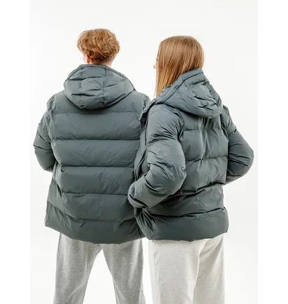 Пуховик унисекс Rains Jackets Blue 1506-SLATE