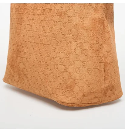 Сумка жіноча Air Jordan Suede Monogram Tote Brown LM9206-X6X