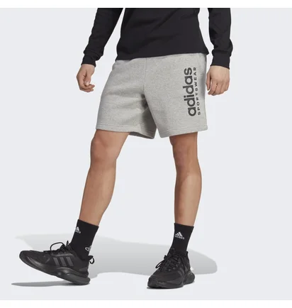 Шорты мужские Adidas All Szn Fleece Graphic Shorts Grey IC9796