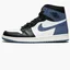 Кроссовки мужские Air Jordan 1 Retro High Og Black/Blue 555088-115