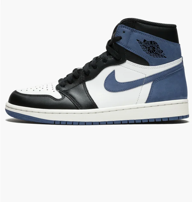 Кроссовки мужские Air Jordan 1 Retro High Og Black/Blue 555088-115