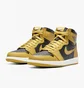 Кроссовки мужские Air Jordan 1 Retro High Og Black/Yellow 555088-701